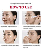 1pc Collagen Overnight Sleeping Mask, Deep Moisturizing Gel Face Mask, Hydrating Face Mask